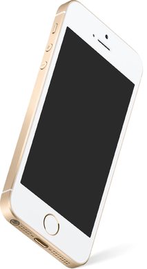 Apple iPhone SE gold front bottom left side