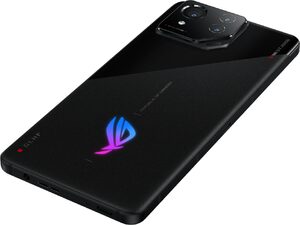 Asus ROG Phone 8 sort bagside venstre side bund