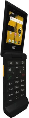 Cat S22 Flip noir couverture côté gauche ouvert