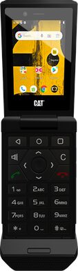 Cat S22 Flip noir couverture ouvert