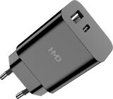 HMD Dual Port Wall Charger 30W zwart schuin