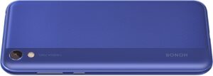 Honor 8S 2020 sininen takapuoli kierretty