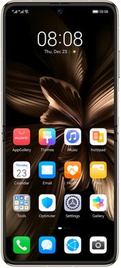 Huawei P50 Pocket oro dentro geopend