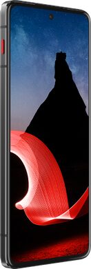 lenovo ThinkPhone zwart voorkant linkerzijkant