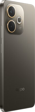 Oppo A5 Pro 5G schwarz braun Rückseite rechte Seite