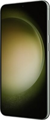 Samsung Galaxy s23 plus groen voorkant rechterzijkant