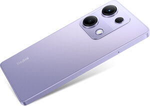 Xiaomi Redmi Note 14S violett Rückseite linke Seite schräg